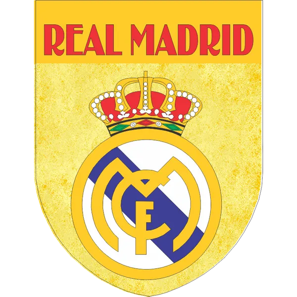 Real Madrid Soccer Team Flag Shield Style