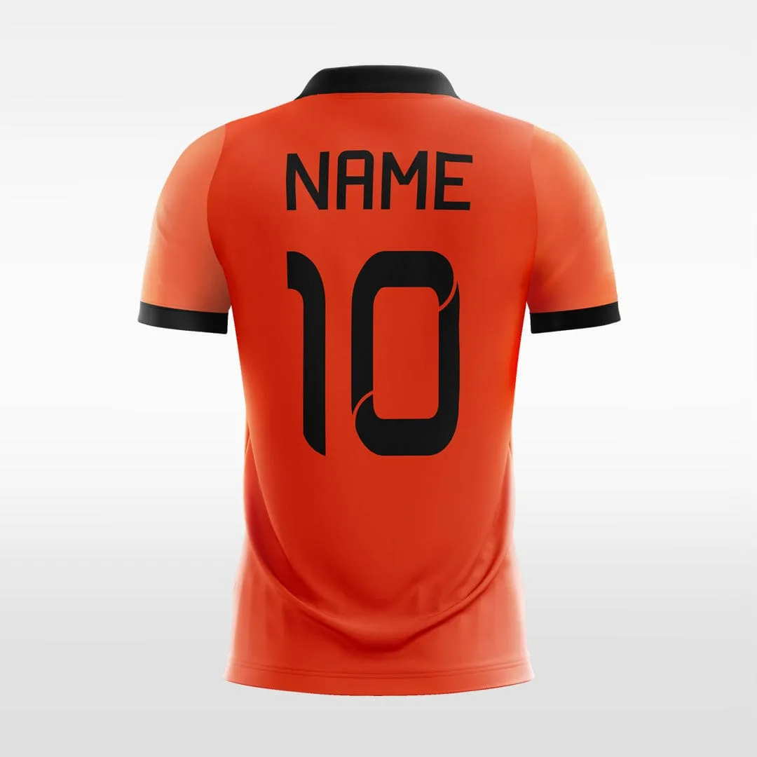 Red Gradient - Women Custom Soccer Jerseys Fluorescent