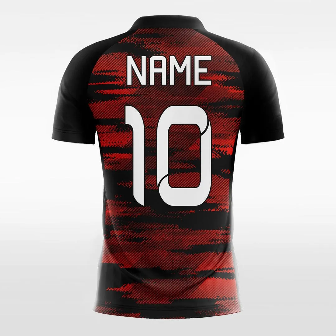 Red Mosaic - Custom Kids Soccer Jerseys Camouflage Design