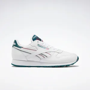 REEBOK CL LEATHER - Ftwr White / Midnight Pine / Punch Berry