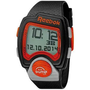 Reebok Pump Mens Silicone Alarm, Lap Timer, Stopwatch Watch RC-PLI-G9-PBPB-BO