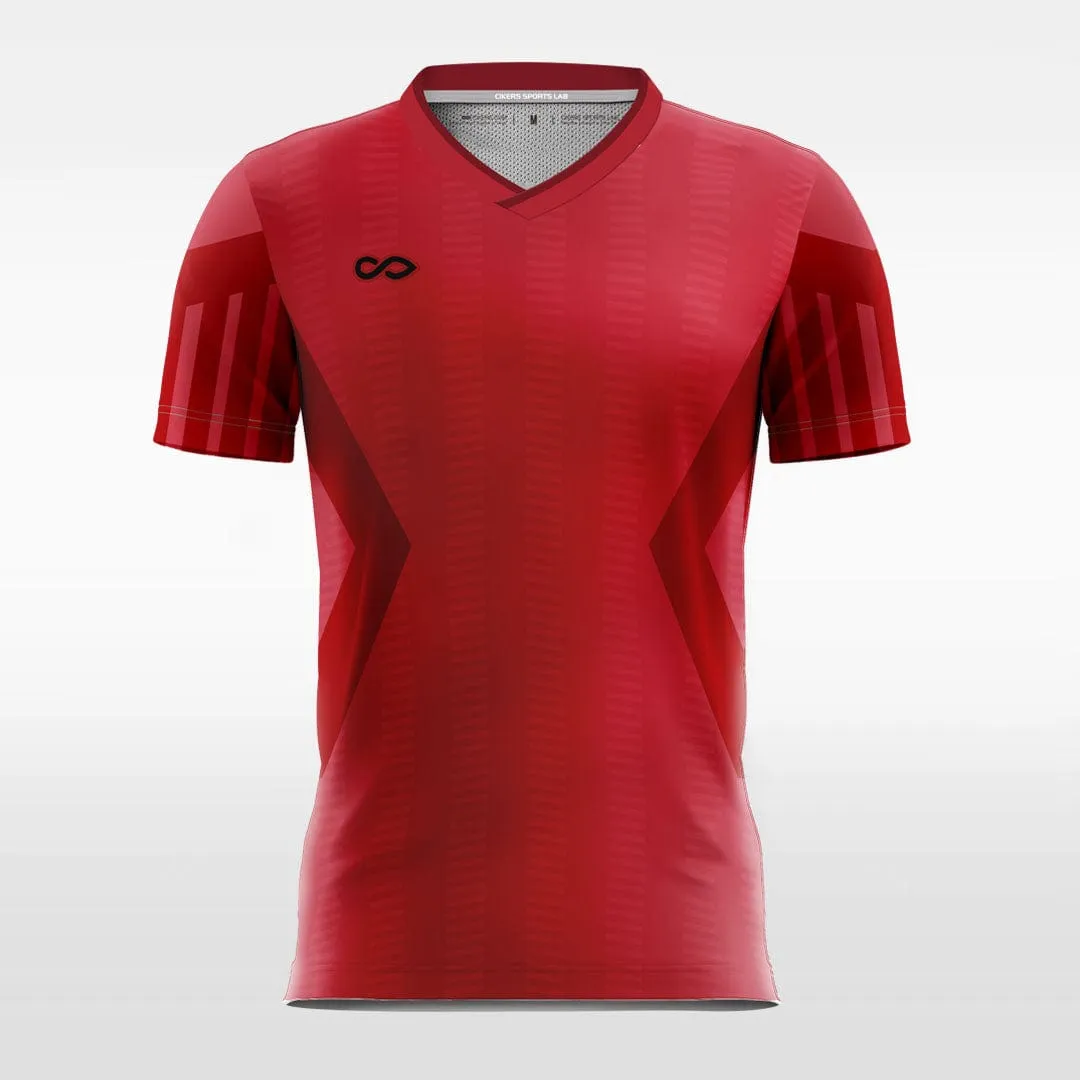 Retro Red - Custom Kids Soccer Jerseys Design Graphic