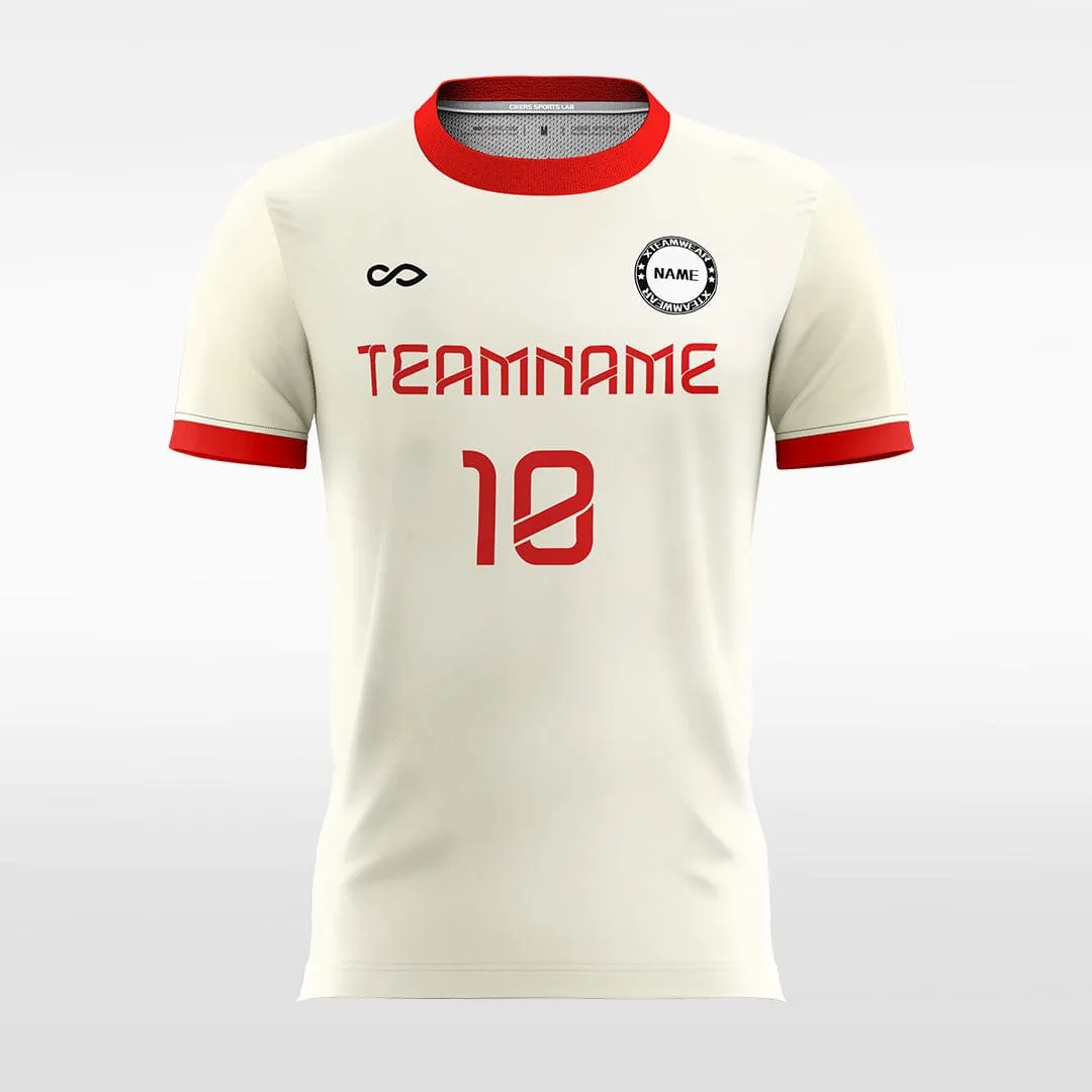 Retro White - Women Custom Soccer Jerseys Design Solid Color