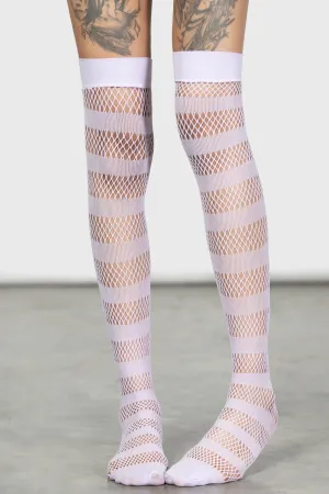 Shena Fishnet Stockings [LILAC]