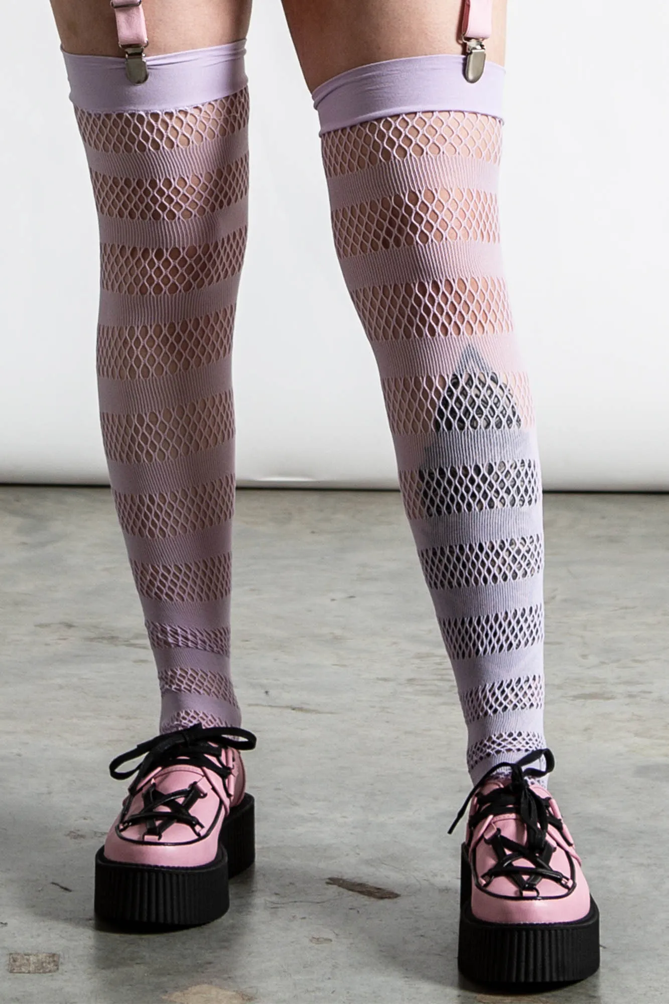 Shena Fishnet Stockings [LILAC]