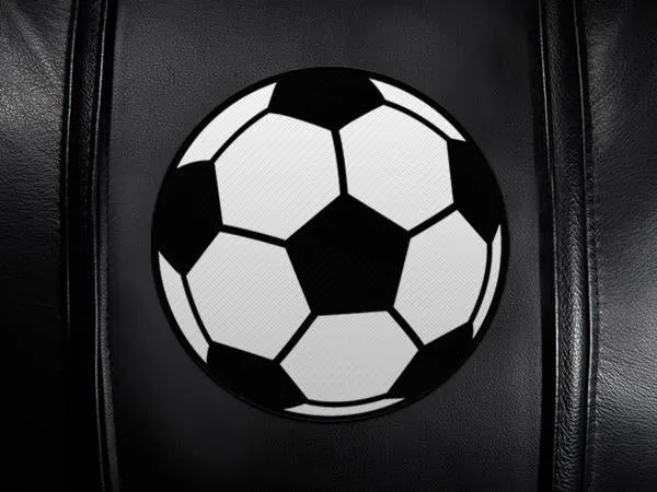 Silver Club Chair with Soccer Ball Logo Panel