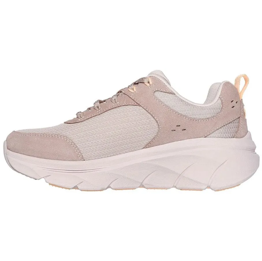 Skechers Womens Trainer D'lux Walker 2.0 Autumn Sun Taupe/Orange