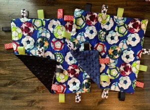 Soccer Ball Taggie Blanket