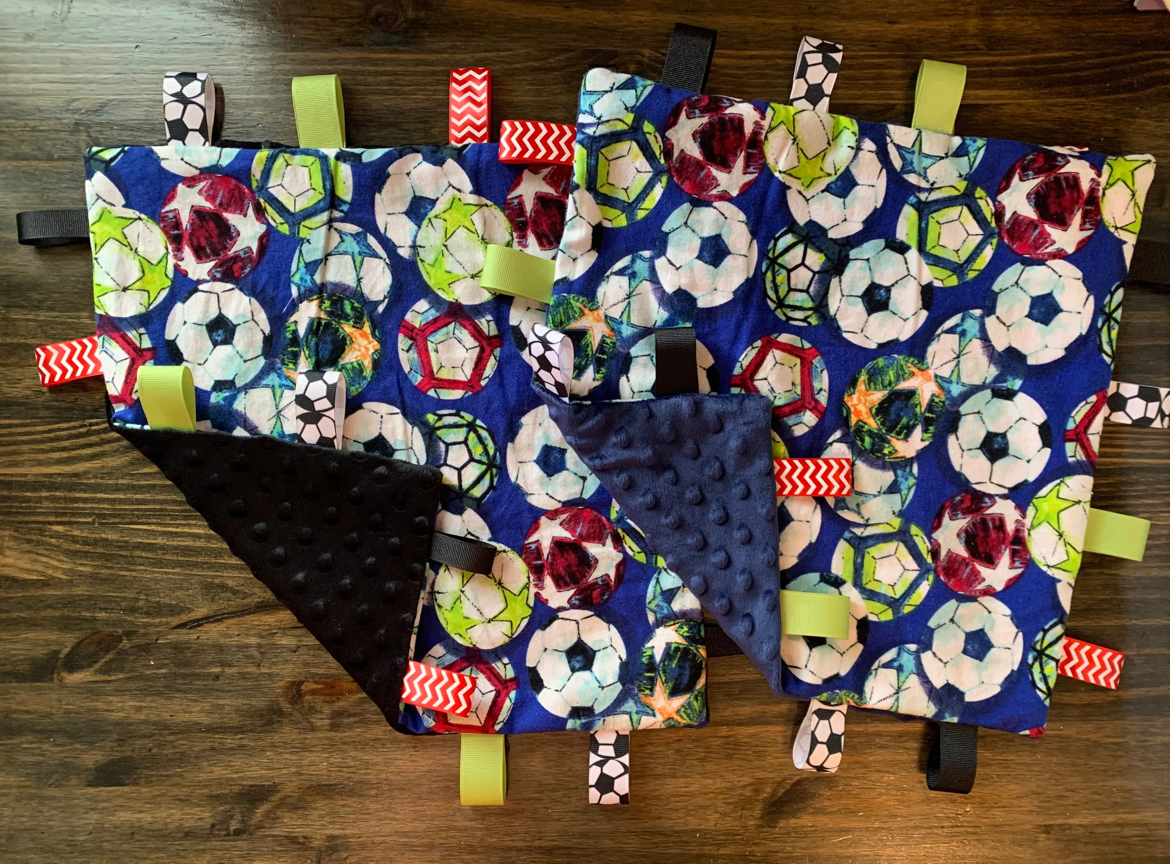 Soccer Ball Taggie Blanket