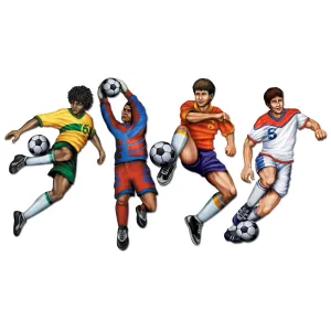 Soccer Cardboard Cutouts 50.8cm 4pk