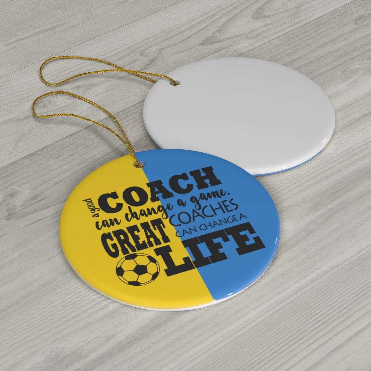 Soccer Coach Ornament, Personalized Soccer Coach Christmas Ornament