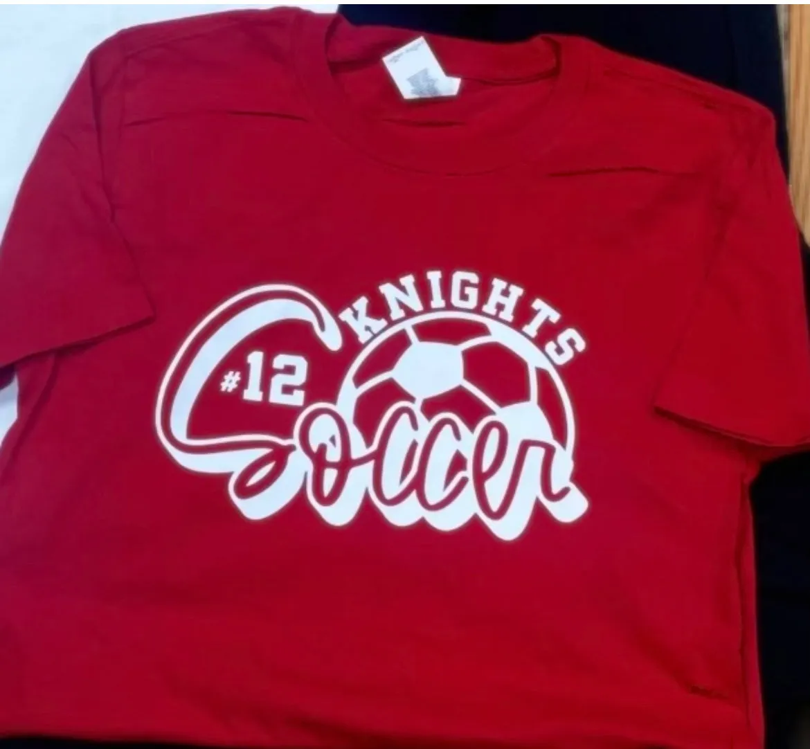 Soccer tee