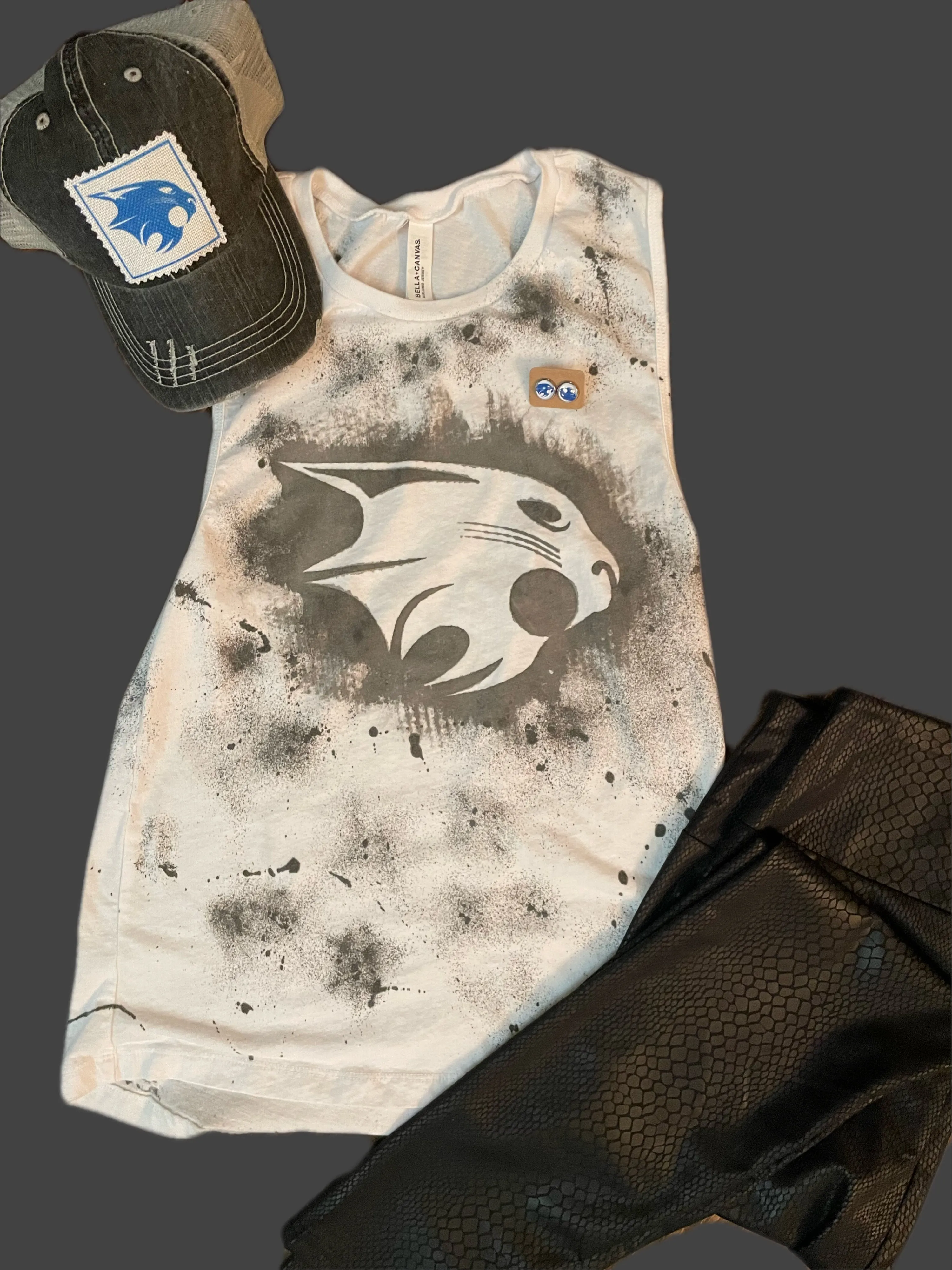 Splatter Paint Bobcat Tank