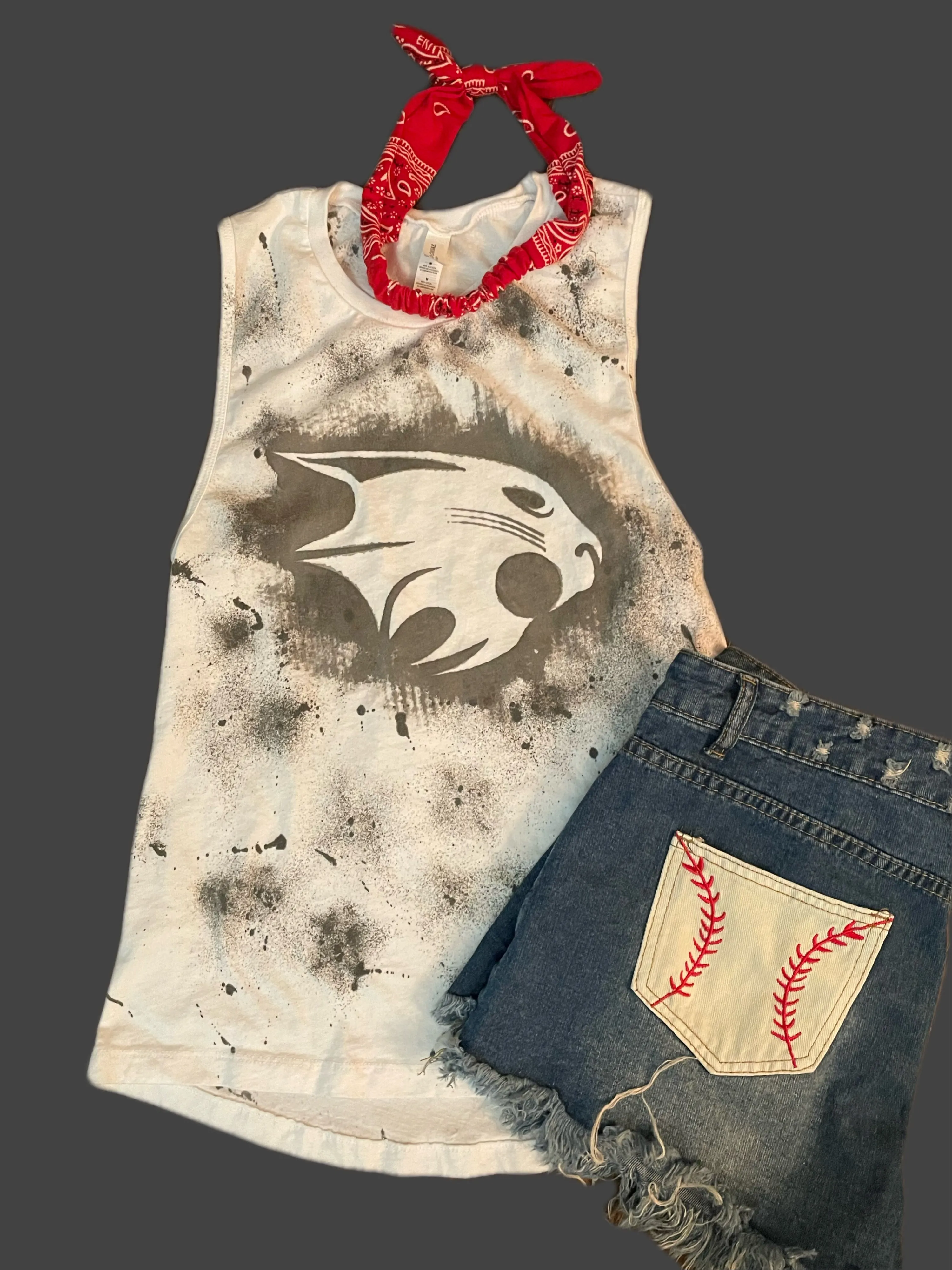 Splatter Paint Bobcat Tank