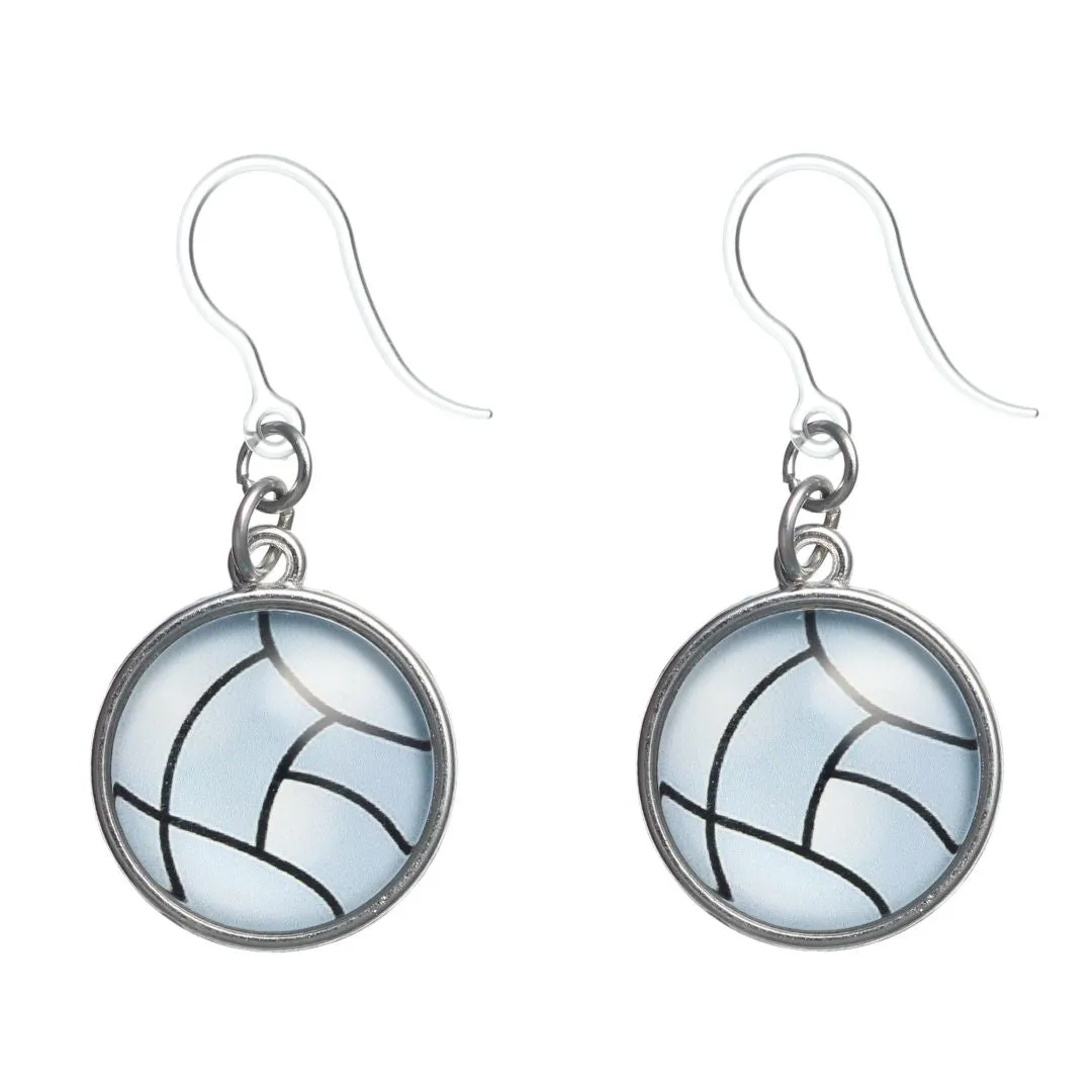 Sports Ball Dangles Hypoallergenic Earrings for Sensitive Ears Made with Plastic Posts