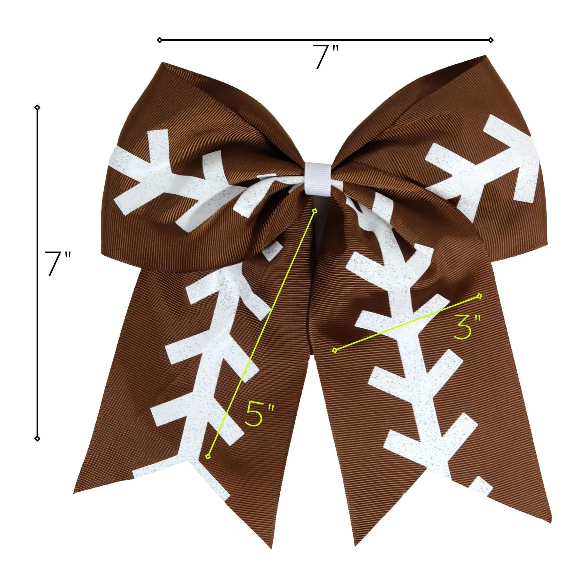 Sports Bows for Girls Large Hair Bows with Ponytail Holder Softball Volleyball Basketball Soccer Ribbon