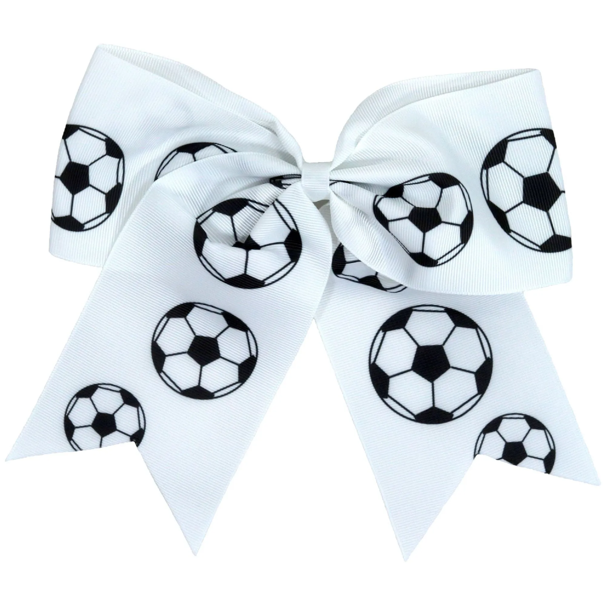 Sports Bows for Girls Large Hair Bows with Ponytail Holder Softball Volleyball Basketball Soccer Ribbon