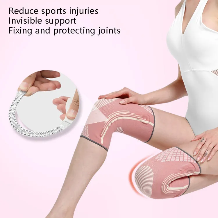 Sports Knee Pads Training Running Knee Thin Protective Cover, Specification: M(Pink)