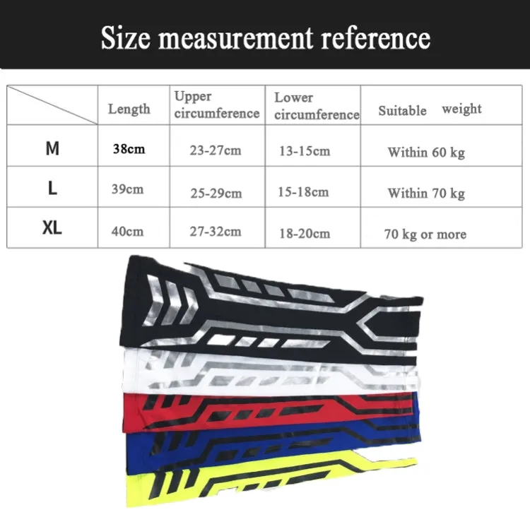 Sports Wrist Guard Arm Sleeve Outdoor Basketball Badminton Fitness Running Sports Protective Gear, Specification:  M (Red)