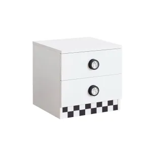 Star Racer Nightstand White