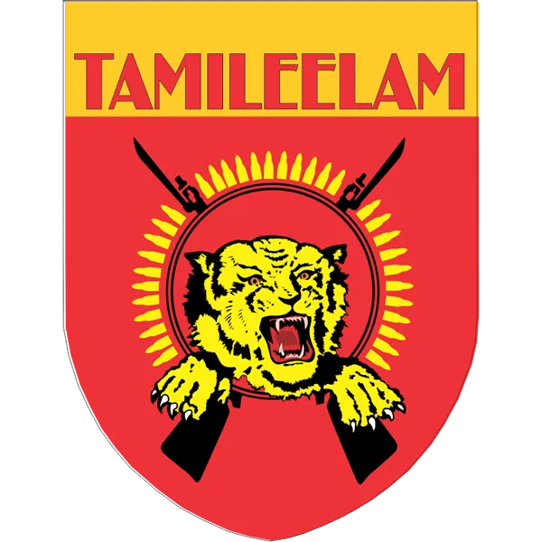 Tamileelam Soccer Team Flag Shield Style