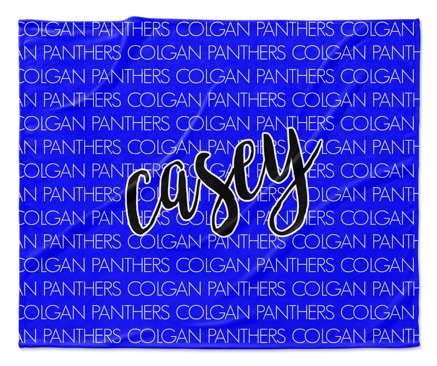 TEAM - CURSIVE PERSONALIZED NAME THROW BLANKET