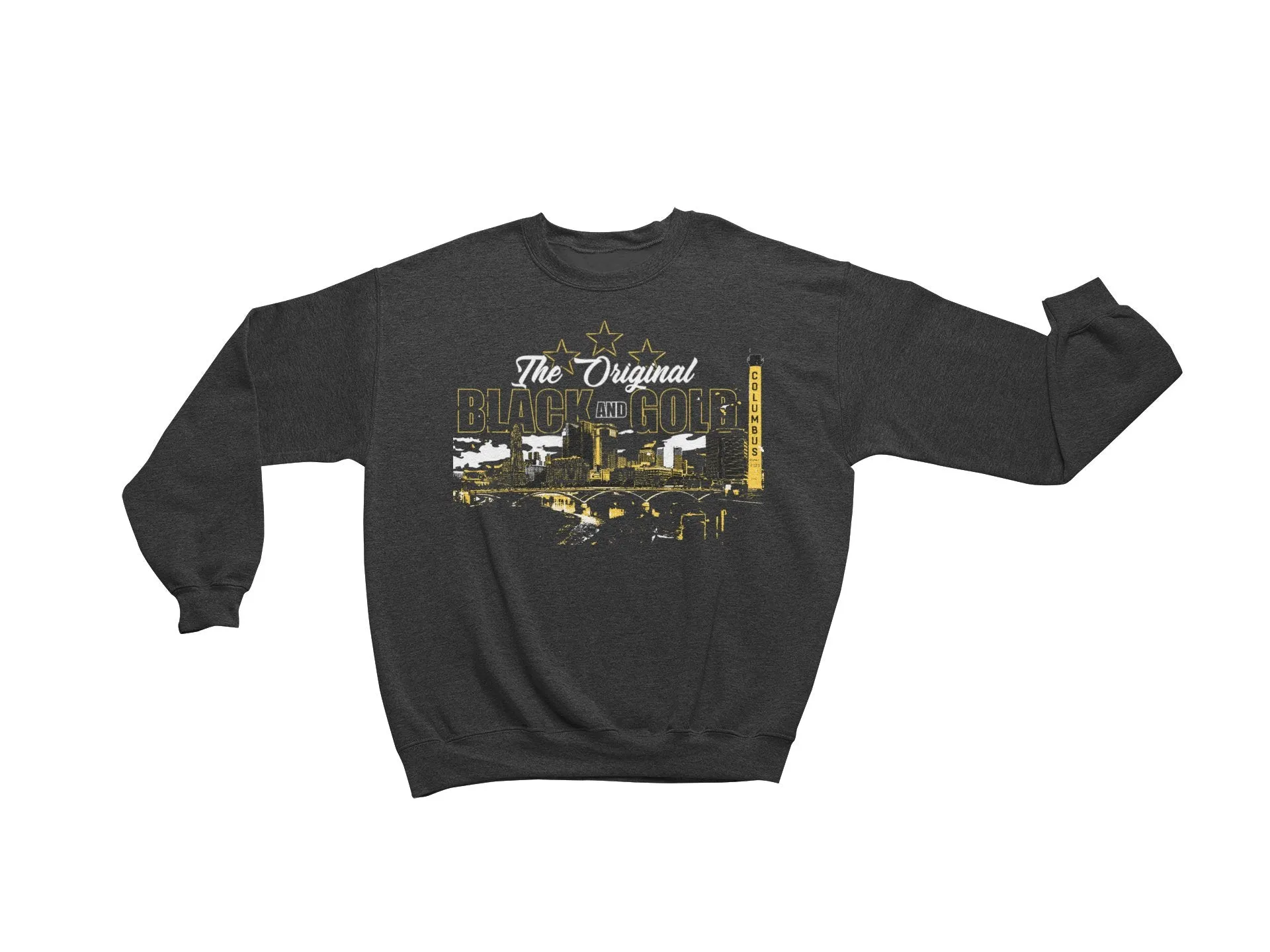 The Original Black and Gold Third Star Unisex Soft Crewneck Sweatshirt