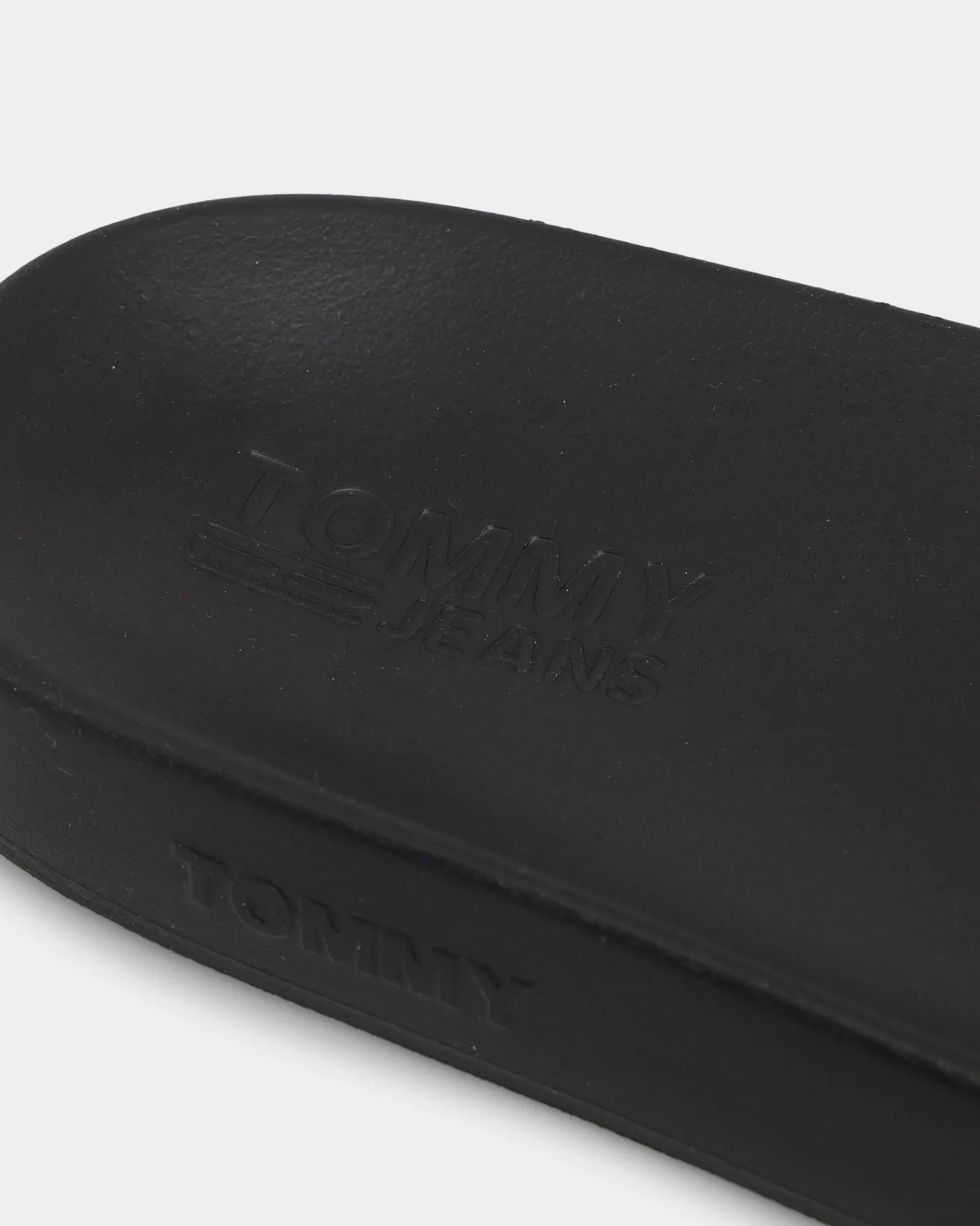 Tommy Jeans TJ Block Archive Pool Slides Black