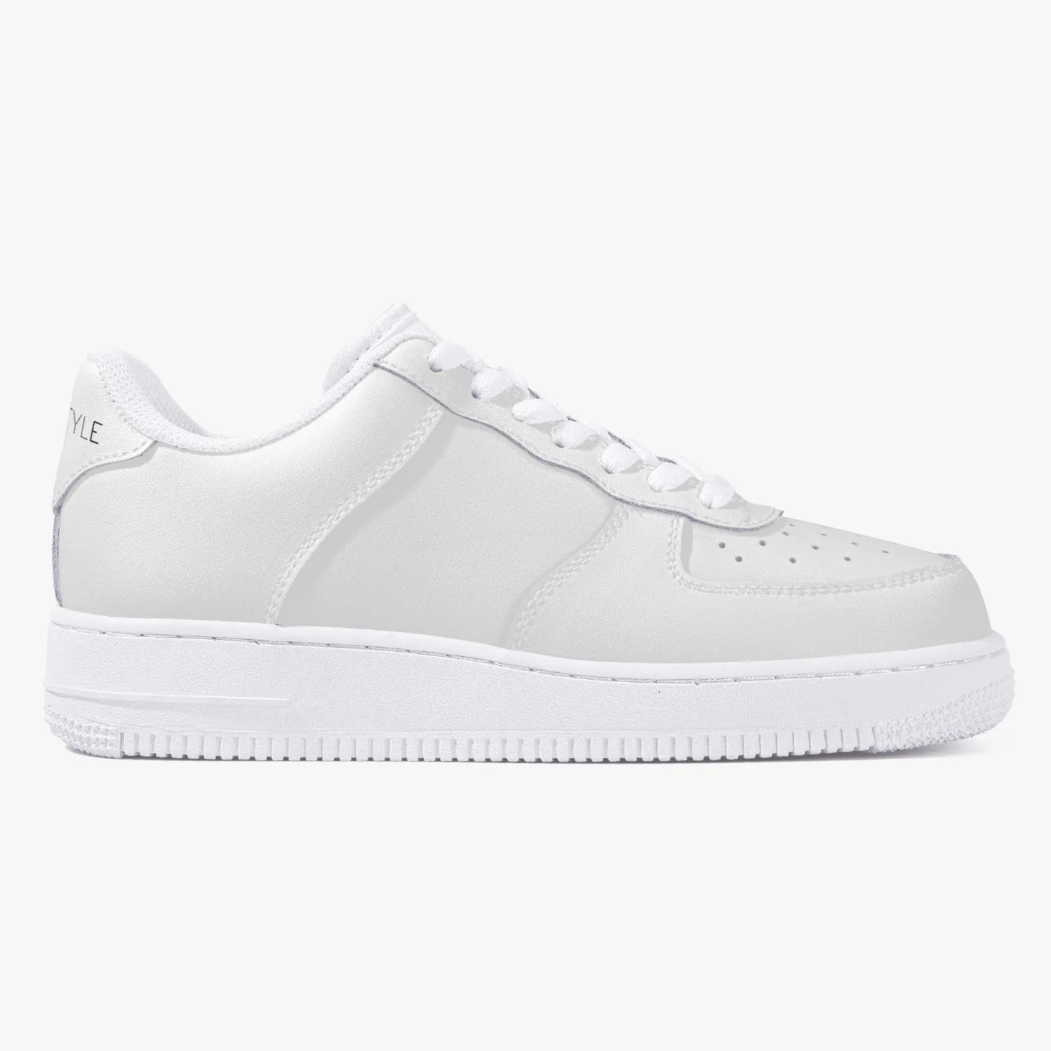 Top Leather Sports Men Sneakers - White