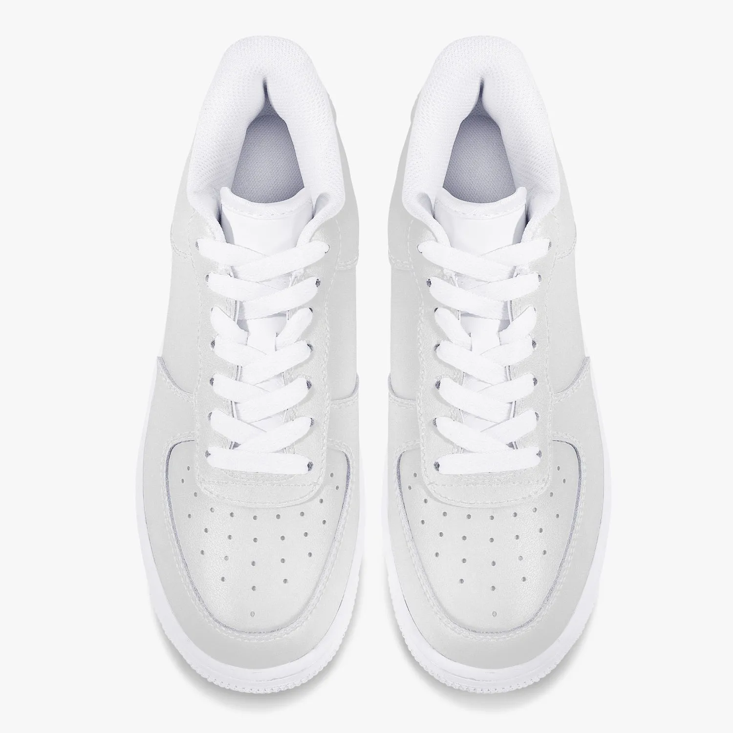 Top Leather Sports Men Sneakers - White