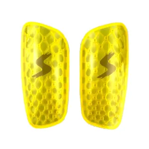 TPR Honeycomb Transparent Leg Protection Plug Board Football Protection Gear(Yellow S)