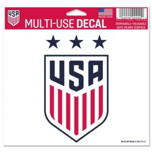 United States Womens USA National Soccer Team White Red Navy Multi-Use Decal