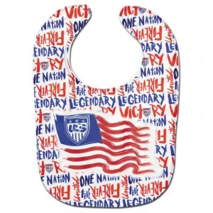 USA Soccer National Team WinCraft Red White Blue Baby Infant Bib