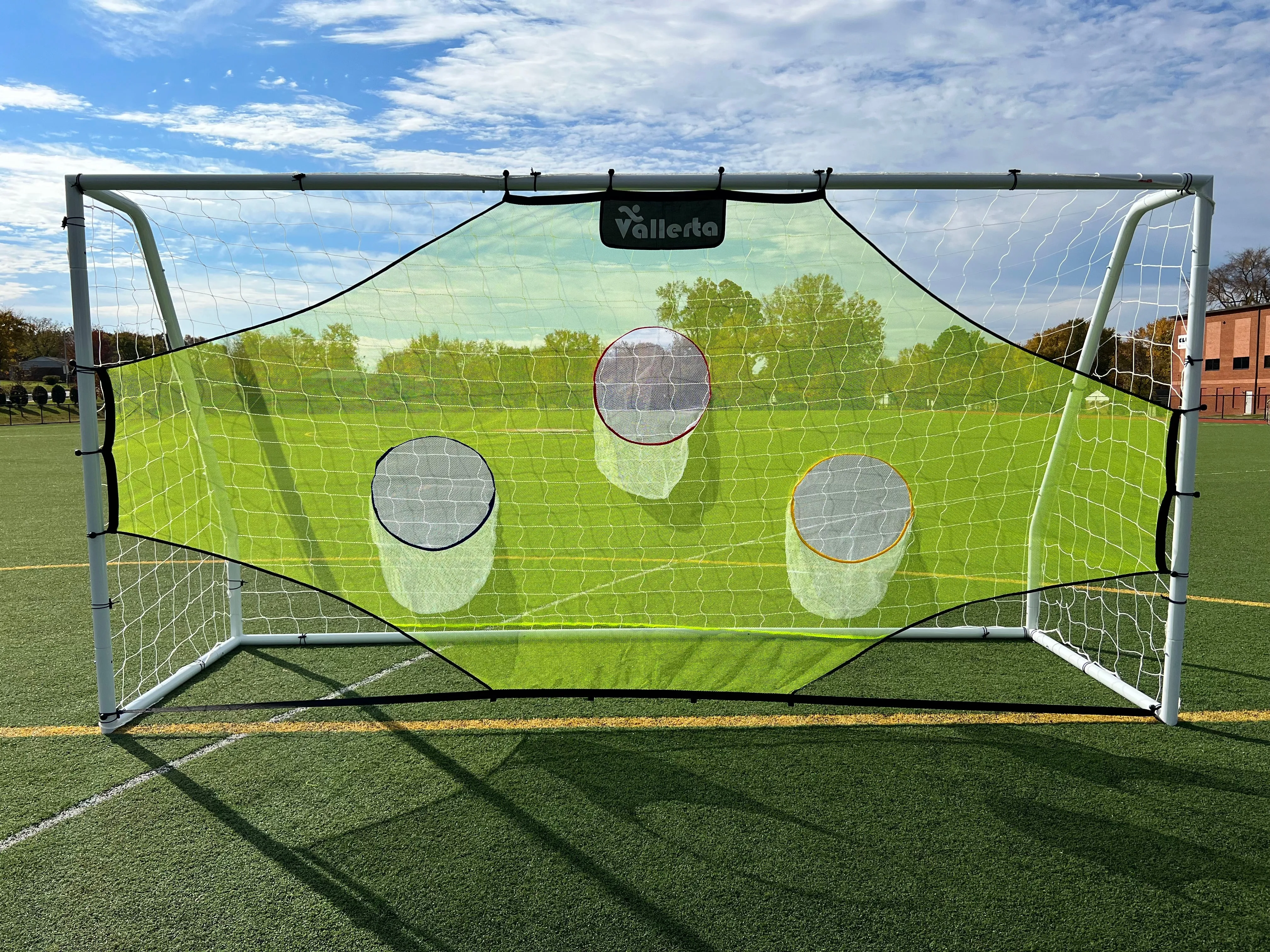 Vallerta® Skill-Shot 12x6 Ft. Professional Soccer Shooting Practice Target Net & Rebounder (soccer frame not included)