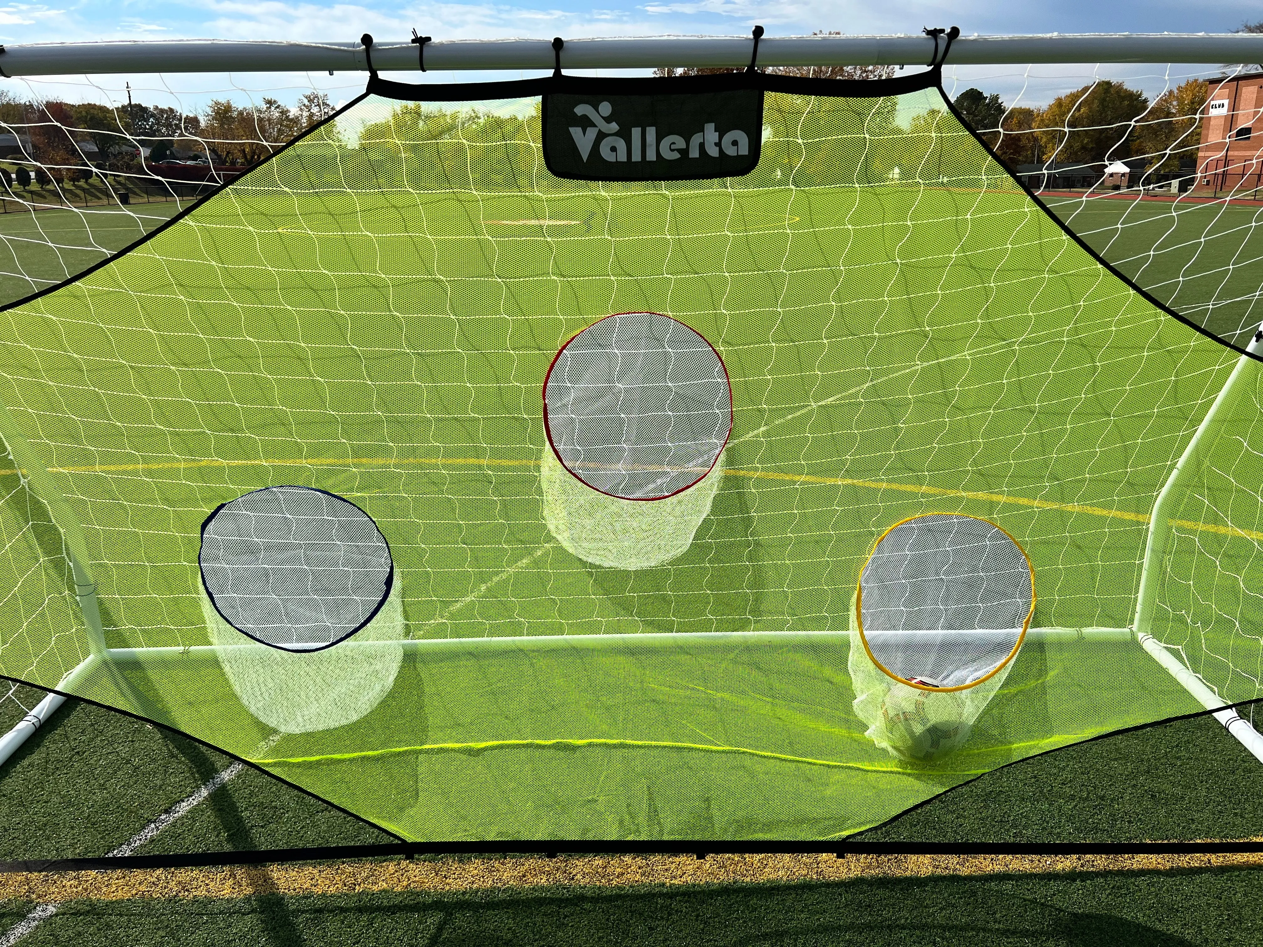 Vallerta® Skill-Shot 12x6 Ft. Professional Soccer Shooting Practice Target Net & Rebounder (soccer frame not included)