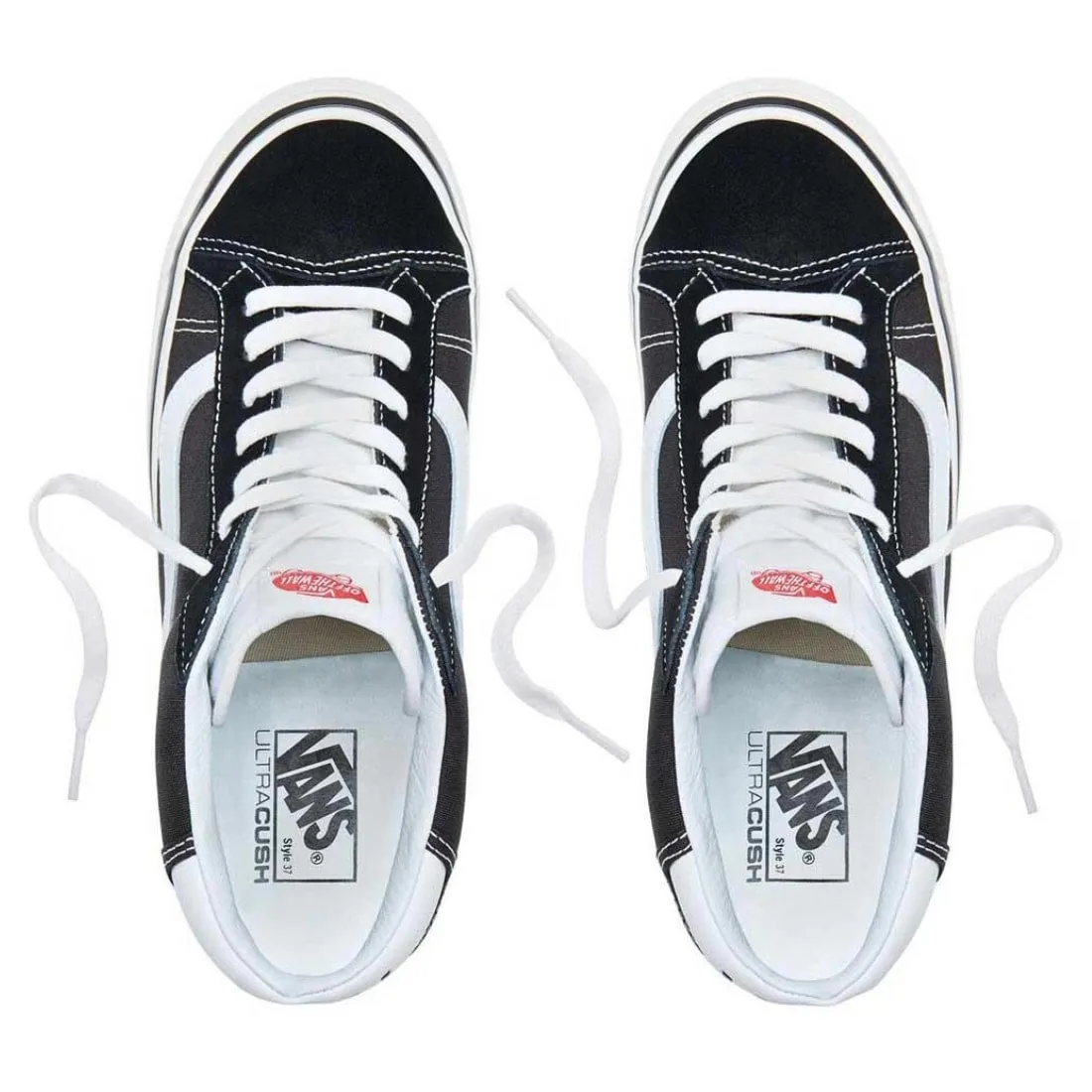 Vans Mid Skool 37 Shoes - Black/True White