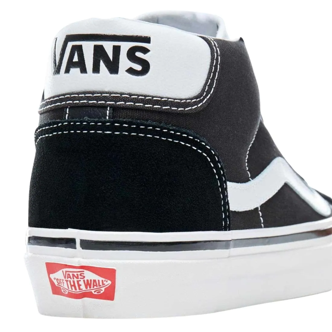 Vans Mid Skool 37 Shoes - Black/True White