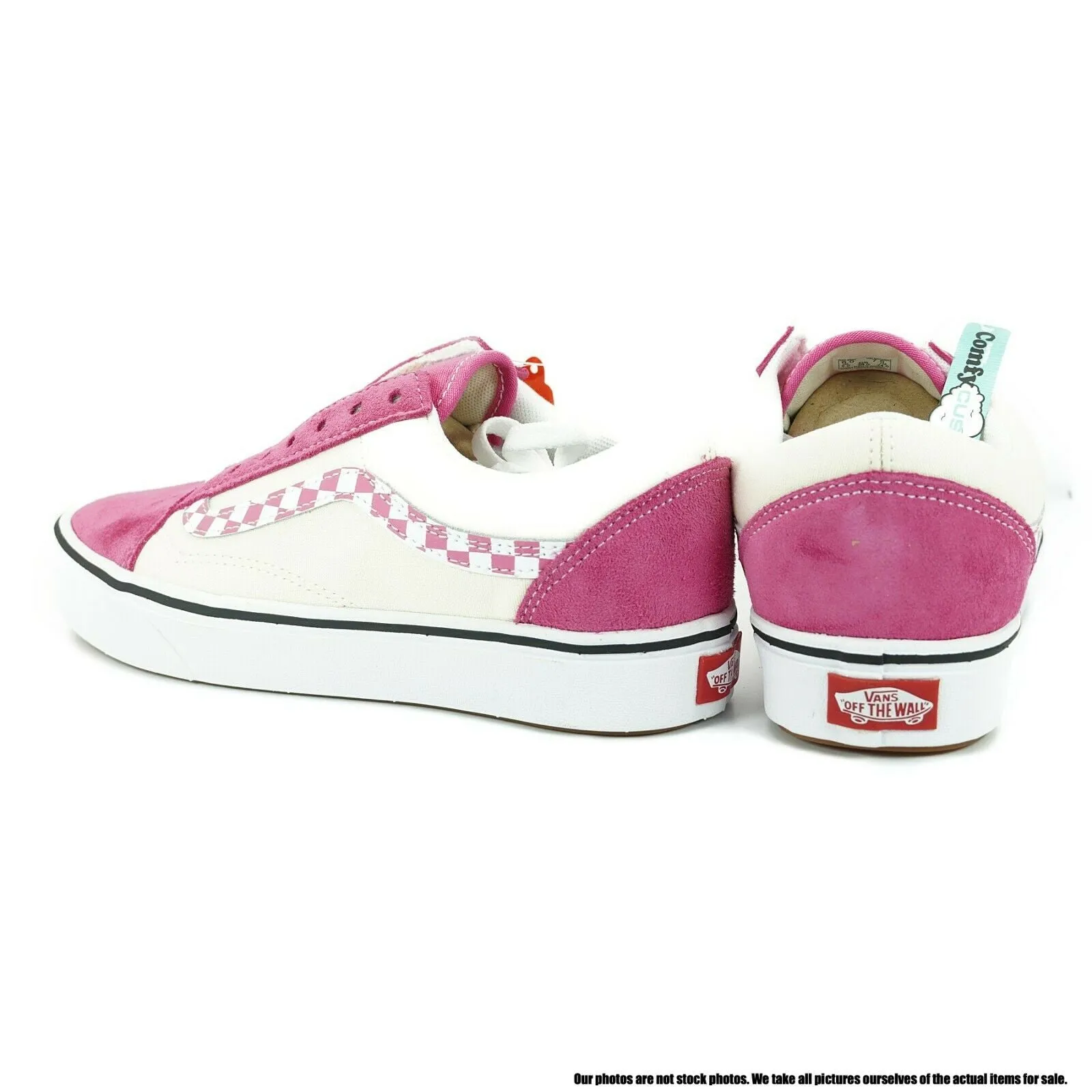 VN0A3WMAVNU1 VANS Comfycush Old Skool Checker (Rose) Men Size 5 | Women Size 6.5