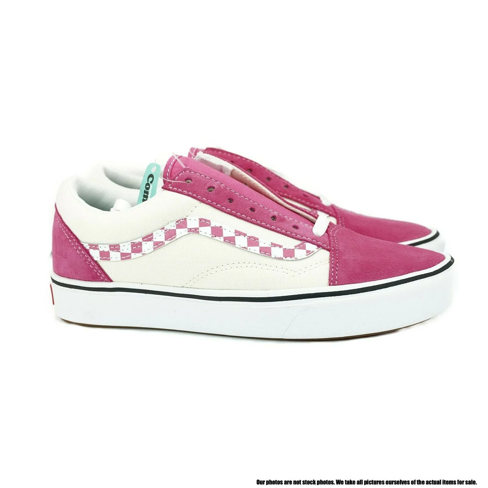 VN0A3WMAVNU1 VANS Comfycush Old Skool Checker (Rose) Men Size 5 | Women Size 6.5