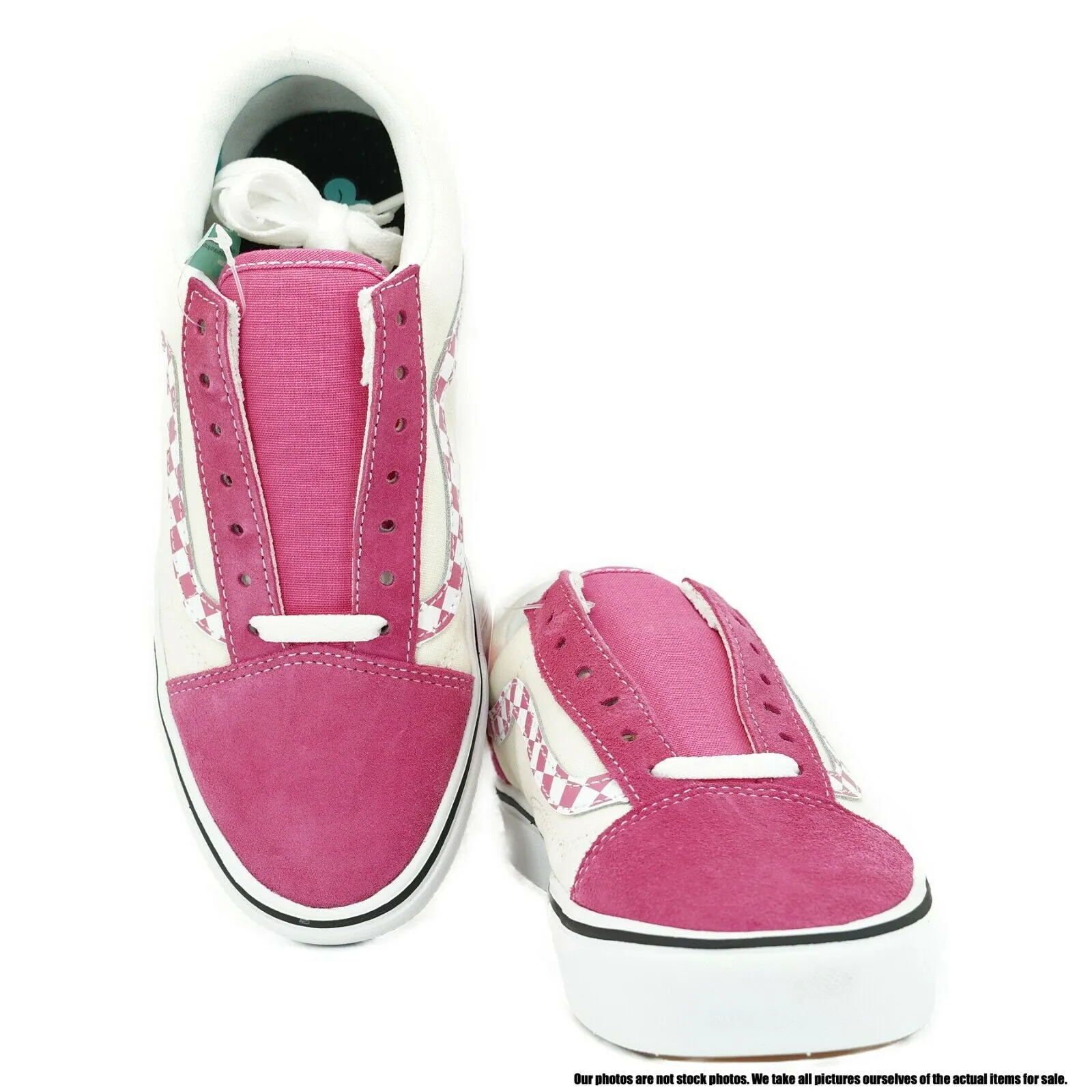 VN0A3WMAVNU1 VANS Comfycush Old Skool Checker (Rose) Men Size 5 | Women Size 6.5