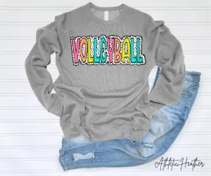 Volleyball Polk a Dot Sweatshirt