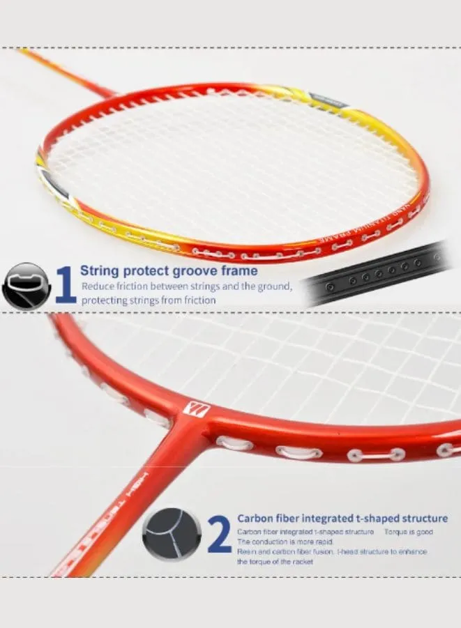 Whizz S520 Badminton Racket for Casual Game, School Sports, Lightweight with Full Cover for Indoor and Outdoor Play, Intermediate, Senior Level