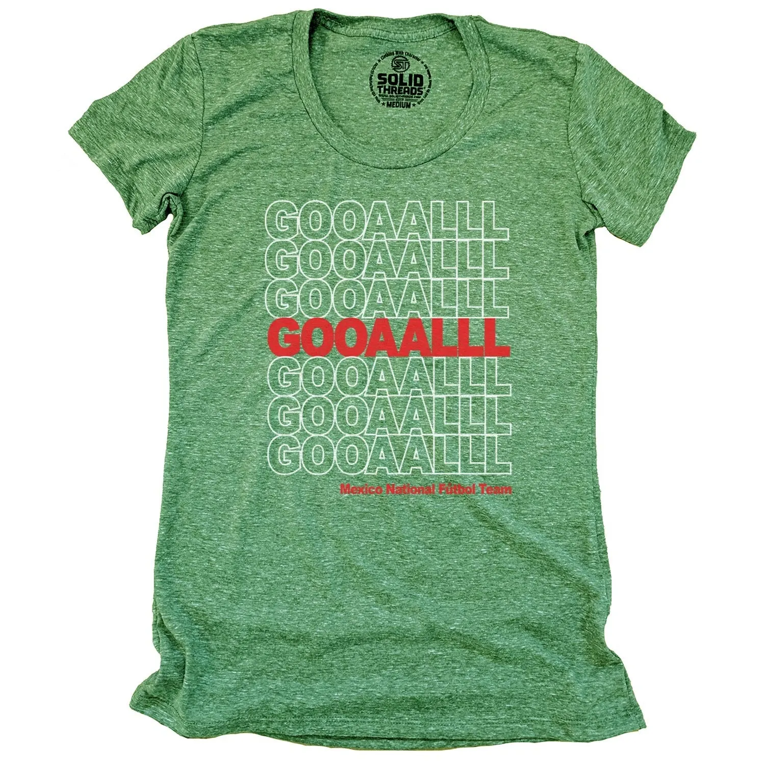 Women's Mexico Soccer Goaalll T-shirt