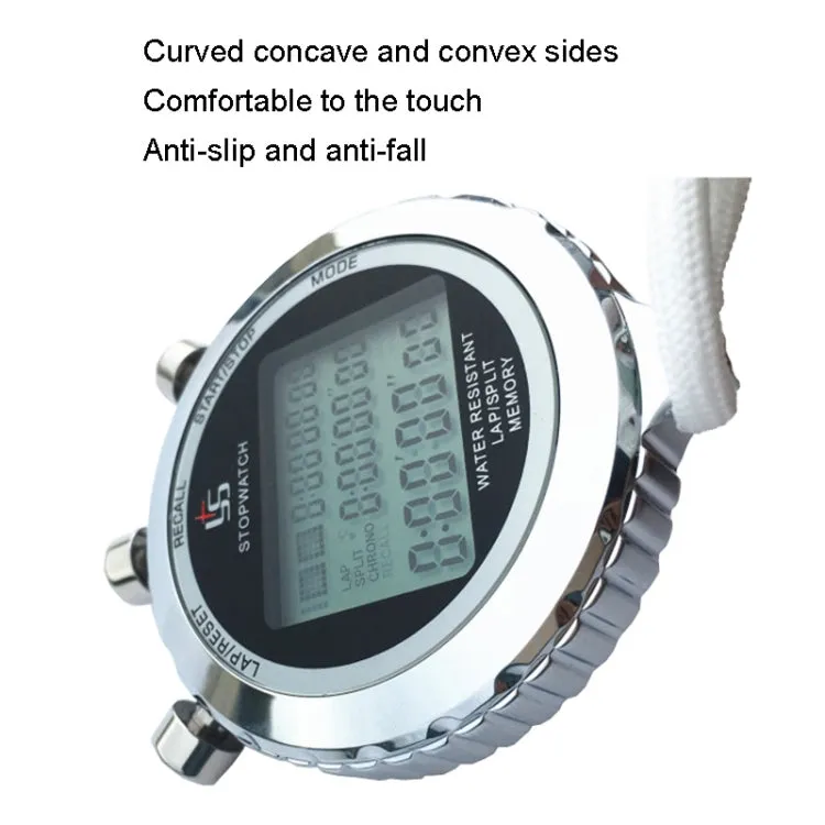 YS Metal Stopwatch 3 Rows Display Running Training Electronic Timers, Style: YS-5100 100 Memories